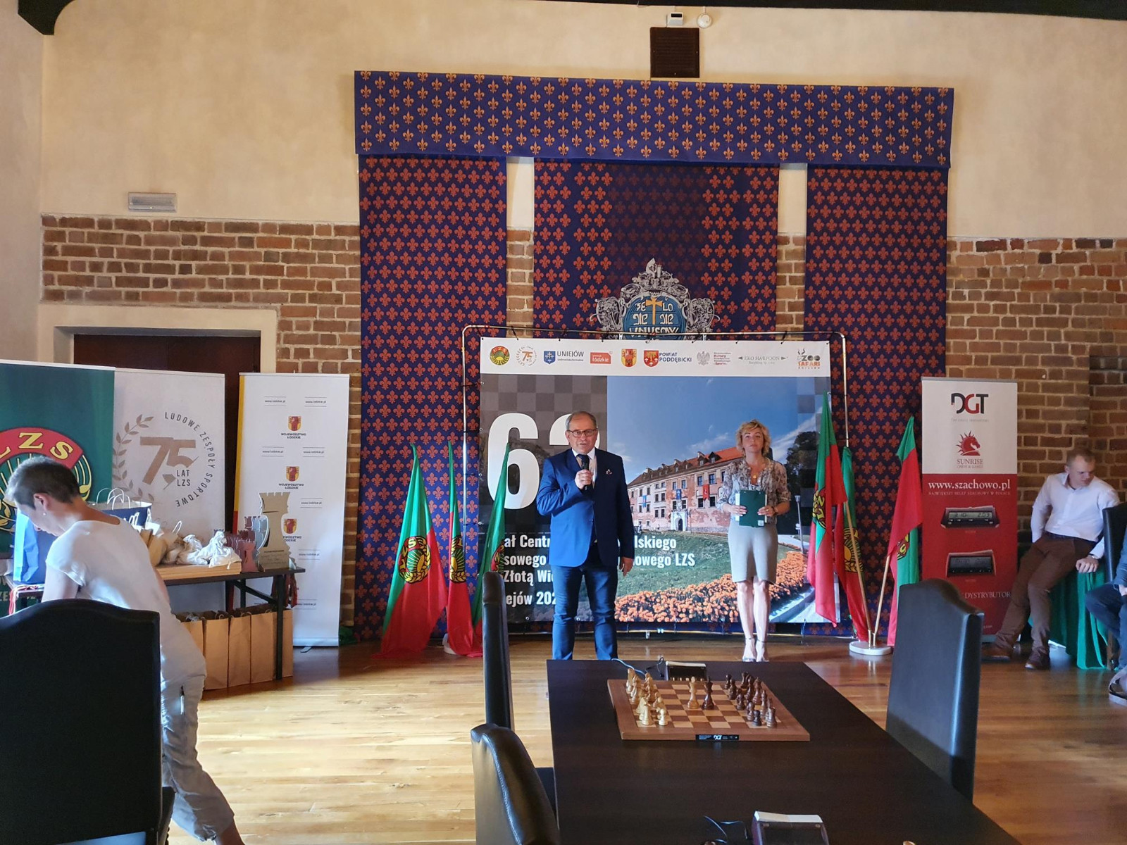 Zakończenie turnieju - Wiceprzewodniczący KZ LZS Marek Mazur 